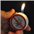 No Pissing Sign Lighter Cigarette Lighter Butane Lighter with Keychain (White)