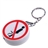 No Pissing on Closestool Sign Cigarette Lighter Butane Lighter with Keychain (White)