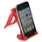  Multifunctional Folding Anti-skid Cellphone Holder with Adjustable Back Angle for iPhone iPad (Red)