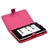 Durable PU Protective Case Cover Skin with Magnetic Closure for 7-inch Tablet PC (Rosy) 