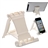  Multifunctional Folding Anti-skid Cellphone Holder with Adjustable Back Angle for iPhone iPad (White)