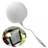 Universal Rechargeable 3.5mm Audio Jack Design Wired Mini Speaker Loudspeaker for iPad /iPhone /iPod (White) 