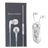 Noise Isolation In-Ear Stereo Earphone Headset with Microphone for iPhone 3G (1.1M-Length)