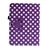 4-in-1 Dots Pattern PU Case & Stylus Pen & Screen Guard & Cloth Set for Samsung Galaxy Tab 3 10.1 P5200/P5210 (Purple)