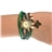 Retro Style Butterfly Pendant Decor Bracelet Women's Quartz Wrist Watch with Round Dial (Green)