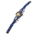 Retro Style Leaf Pendant Decor Bracelet Round Dial Women's Quartz Wrist Watch (Blue)