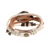 Retro Style Leaf Pendant Decor Bracelet Round Dial Women's Quartz Wrist Watch (White)