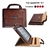 Stylish Crazy Horse Pattern PU Protective Handbag Case Cover with Stand for iPad 2 /The new iPad /iPad 4 (Dark Brown)