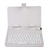 80-keys USB Keyboard PU Protective Case Cover with Stand for 7-inch Tablet PC (White)