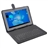 Universal Micro USB Keyboard PU Protective Magnetic Flip Case with Stand for 10.1-inch Tablet PC (Black)