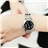 Fashion EYKI 8408 10M Waterproof Steel Band Women's Quartz Wrist Watch with Date & Luminous Pointer (Black)
