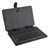 78-keys USB QWERTY Keyboard PU Protective Flip Case Cover with Stand for 10.1-inch Tablet PC (Black)