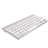 Ultra-slim 78-keys Wireless Bluetooth V2.0 Keyboard Keypad for iPad /iPhone /Macbook /Windows PC (White+Silver)