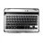 Aluminum Alloy Wireless Bluetooth V2.0 Keyboard Screen Protective Case with Stand for iPad 2 /The new iPad (Black)