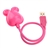 Cute Little Mouse Shaped Flexible Neck Style USB 10-LED Energy-saving Light Lamp for PC /Laptop /Notebook (Pink)