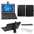 3-in-1 Universal Micro USB Keyboard PU Case Cover Stand & Stylus Pen & Cloth Set for 10.1-inch Tablet PC (Black)
