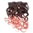 Cool One-piece 2-Color Gradient Long Curly Wavy Clip-on Magic Wig Synthetic Hair Hairpiece (Black+Pink)