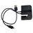 Portable 480Mbps High-speed 3-port USB 2.0 Hub Adapter & Smart Phone Stand for Samsung /HTC /BlackBerry (Black)