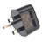 Portable 5V/2A Dual USB Output UK-plug AC Power Adapter Charger (Black)