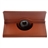 4-in-1 360-degree Rotating Stand Litchi Texture PU Folio Flip Case Cover Set for iPad Air 2 /iPad 6 (Brown)