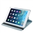 4-in-1 360-degree Rotating Stand Litchi Texture PU Folio Flip Case Cover Set for iPad Air 2 /iPad 6 (Sky-blue)