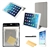 4-in-1 Ultra-thin Folding PU Protective Folio Flip Case Cover Stand with Semi-transparent Back Cover Set for iPad Air 2 /iPad 6 (Grey)