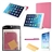 4-in-1 Ultra-thin Folding PU Protective Folio Flip Case Cover Stand with Semi-transparent Back Cover Set for iPad Air 2 /iPad 6 (Pink)