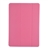 4-in-1 Ultra-thin Folding PU Protective Folio Flip Case Cover Stand with Semi-transparent Back Cover Set for iPad Air 2 /iPad 6 (Pink)