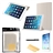 4-in-1 Ultra-thin Folding PU Protective Folio Flip Case Cover Stand with Semi-transparent Back Cover Set for iPad Air 2 /iPad 6 (White)