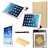 4-in-1 Ultra-thin Small Diamond Pattern Folding PU Protective Folio Flip Case Cover Stand Set for iPad Air 2 /iPad 6 (Golden)