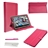 3-in-1 Universal Folding PU Flip Case Cover Stand Set for 10.1-inch Tablet PC (Rosy)