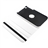 4-in-1 360-degree Rotating Stand Smart PU Flip Case Cover Set for Samsung Galaxy Tab 3 8.0 T310/T311/T315 (White)