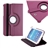 4-in-1 Flip PU Case & Screen Guard & Stylus Pen & Cloth Set for Samsung Galaxy Tab 3 7.0 P3200/P3210/T210/T211 (Purple)