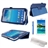 4-in-1 Litchi PU Case & Stylus Pen & Screen Guard & Cloth Set for Samsung Galaxy Tab 3 7.0 P3200/P3210/T210/T211 (Blue)