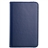 4-in-1 360-degree Rotating Stand PU Flip Case Cover Set for Samsung Galaxy Tab 3 Lite 7.0 T110 /T111 (Dark Blue)