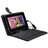 80-keys USB Keyboard PU Protective Case Cover with Stand for 7-inch Tablet PC (Black)