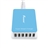 Foxnovo FU6 50W 10A 6-port USB Super Smart Charger AC Power Adapter Charge Station with Intelligent Charging IC for iPad / iPhone / Mobile Phones / Tablet PCs (White+Sky Blue)