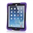 Durable Shockproof Dustproof Silicone Protective Back Case Cover Shell with Folding Stand for iPad Air /iPad 5 (Purple)