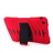 Durable Shockproof Dustproof Silicone Protective Back Case Cover Shell with Folding Stand for iPad Air /iPad 5 (Red)