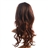 NUOLUX 8855 22-inch Fashion Women’s Girls Long Curly Wavy High Temperature Fiber Synthetic Wig Hair Pieces Hair Extension with Bangs /Built-in Adjustable Hair Cap (Brown)