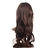NUOLUX 8864 36-inch Fashion Women’s Girls Long Curly Wavy High Temperature Fiber Synthetic Wig Hair Pieces Hair Extension with Built-in Adjustable Hair Cap (Dark Brown)