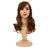 NUOLUX TCJ89011A 22-inch Fashion Women’s Girls Long Curly Wavy High Temperature Fiber Synthetic Wig Hair Pieces Hair Extension with Bangs /Built-in Adjustable Hair Cap