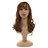 NUOLUX TCJ89012J 23-inch Fashion Women’s Girls Long Curly Wavy High Temperature Fiber Synthetic Wig Hair Pieces Hair Extension with Bangs /Built-in Adjustable Hair Cap