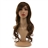 NUOLUX TCJ89014A 23-inch Fashion Women’s Girls Long Curly Wavy High Temperature Fiber Synthetic Wig Hair Pieces Hair Extension with Bangs /Built-in Adjustable Hair Cap
