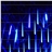 20 Inches 8 Tubes Meteor Shower Rain Lights Waterproof Xmas Decoration Falling String Lights for Wedding Party Christmas with EU Plug (Blue Light)