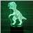 3D Lamp Visual Light Effect 7 Colors Changes Night Light (Dinosaur)