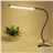 Led Reading Lamp with Clip Eye Protection US Plug Table Light with White & Warm White Light (Silver)