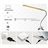 Led Reading Lamp with Clip Eye Protection US Plug Table Light with White & Warm White Light (Silver)