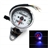 Motorcycle Dual Odometer Speedometer Gauge Speed Meter with Headlight / Turning Light / Neutral Indicators (Silver)