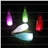 Pack of 5 Solar Powered LED Bottle Lamp Hanging Glass Wine Bottle Landscape Lights for Garden Yard Lawn Party Decor (White & Red & Pink & Blue & Green)